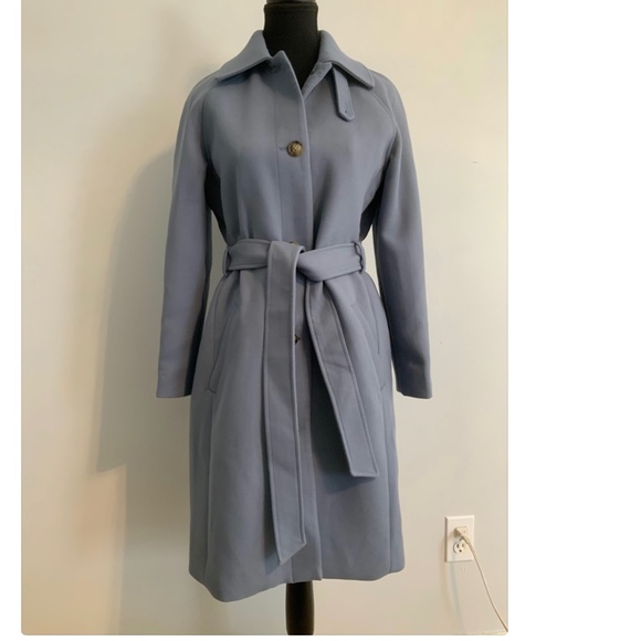Tailored steel blue winter coat, NWOT size S - Picture 1 of 8